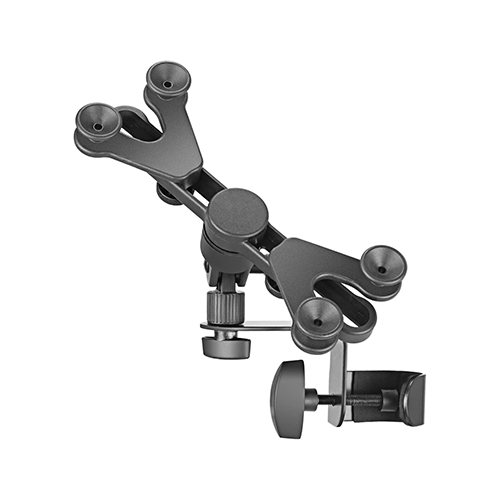 SOPORTE DE PEDESTAL SOUNDKING, PARA TELEFONO, TABLET O IPAD, CLIP DE 7 X 17 PULGADAS, COLOR NEGRO