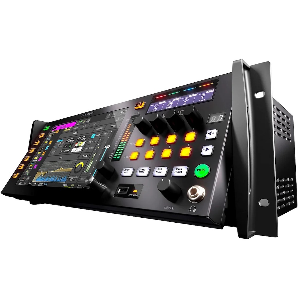 MEZCLADORA DIGITAL BEHRINGER, SERIE WING RACK, 24 ENTRADAS HIBRIDOS FISICOS, 8 OUT XLR, INTERFACE DE AUDIO USB