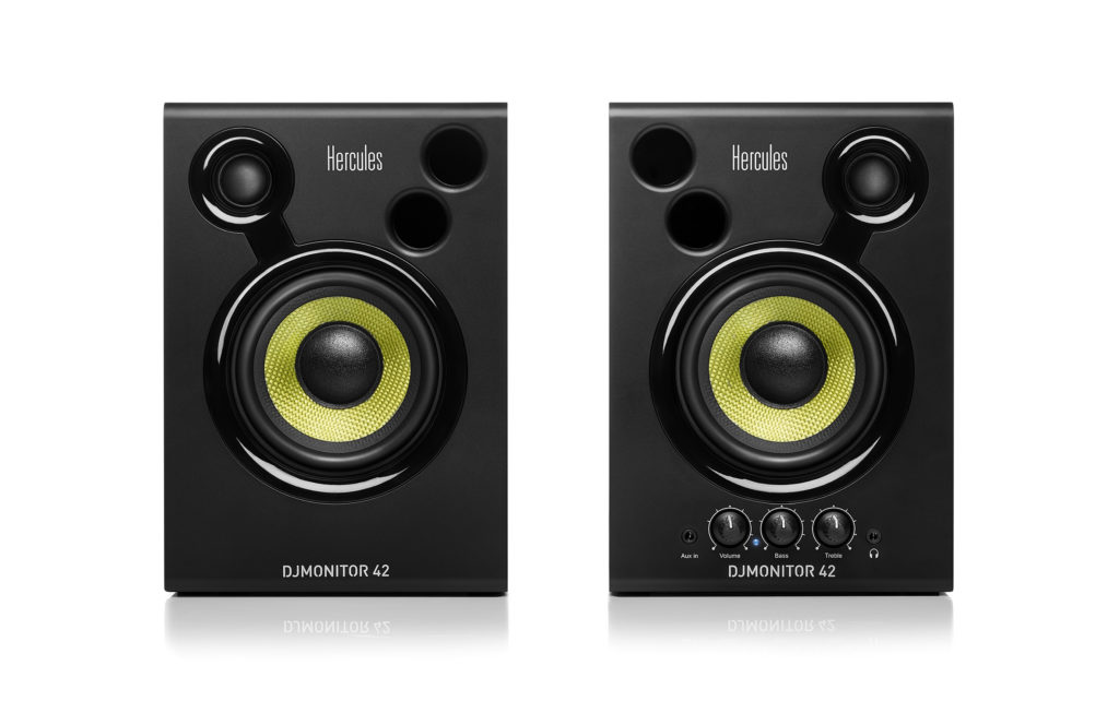 MONITOR DE STUDIO HERCULES, SERIE 42 US, WOOFER DE 4", 20W RMS, (EXCLUSIVO EN PAR)