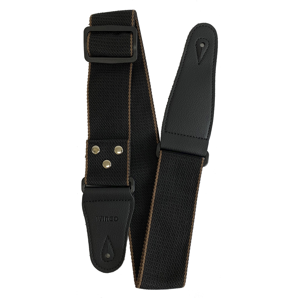 CINCHO BOCHELI, PARA GUITARRA/BAJO, MATERIAL DE ALGODON, NEGRO