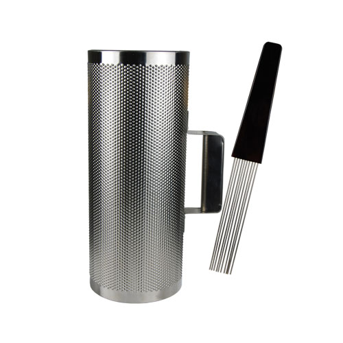 GUIRO ZEBRA, 5X12 PULGADAS, PLATEADO, INCLUYE PEINETA. (copia)