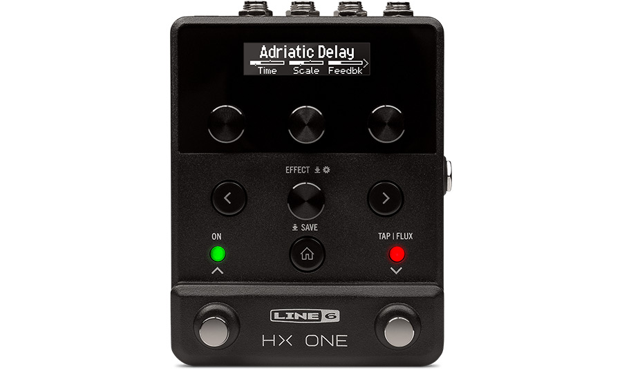 PROCESADOR MULTIEFECTOS LINE 6, SERIE HX ONE, MAS DE 250 FX DE LA FAMILIA HX, CONTROLADOR FLUX, FUNCIONES MIDI, COMPACTO, COLOR NEGRO.