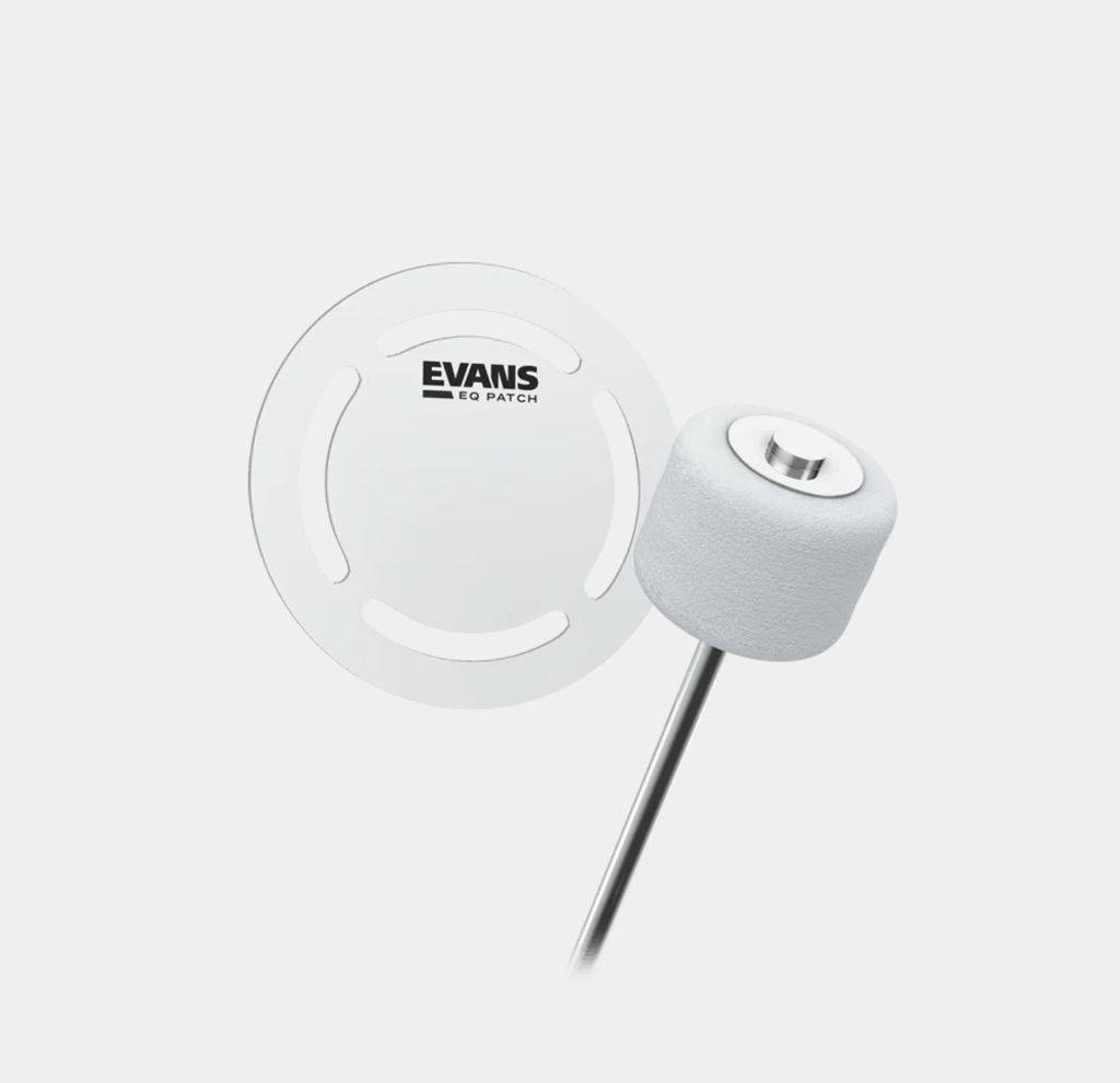 PROTECTOR PARA PARCHE DE BOMBO EVANS, SERIE AF, CON ADHESIVO, COLOR BLANCO