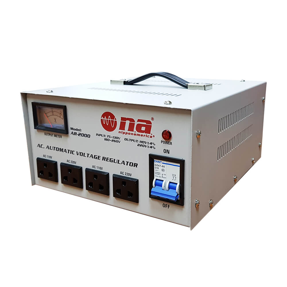 REGULADOR DE VOLTAJE NIPPON AMERICA,  2000 WATTS