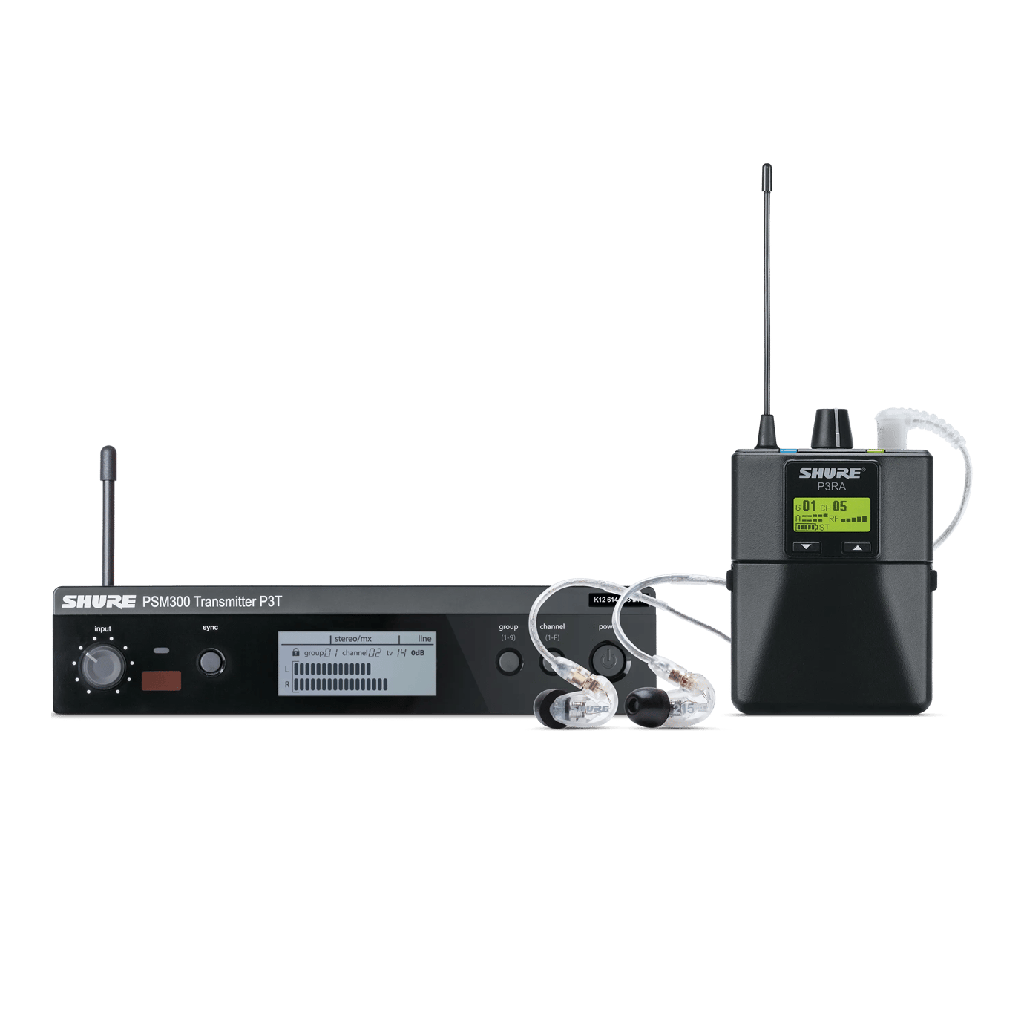 SISTEMA INALAMBRICO DE MONITOREO SHURE,  SERIE PSM300, CON AUDIFONOS SE215