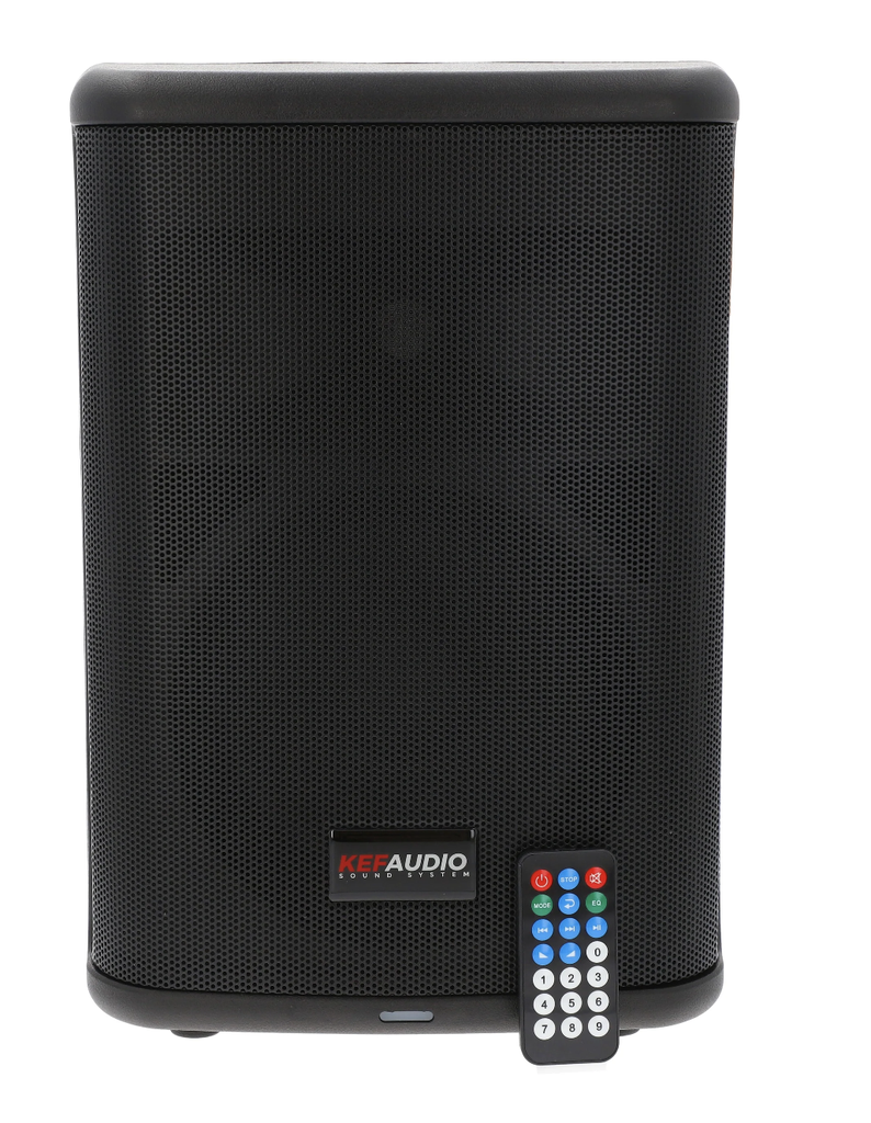 ALTAVOZ ACTIVO KEF AUDIO, 8", RECARGABLE, 4HRS DE USO CONTINUO, AUX IN/MP3/BT/USB/SD/TWS