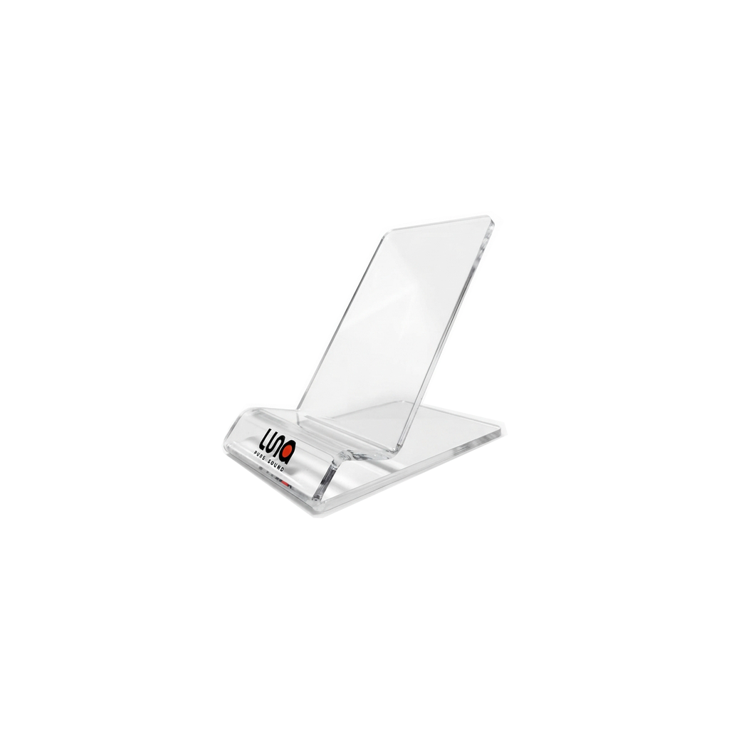 SOPORTE PARA BODYPACK, LUNA, EXIBIDOR DE BODYPACK EN ACRILICO, SOPORTA 1 BODYPACK EN VERTICAL.