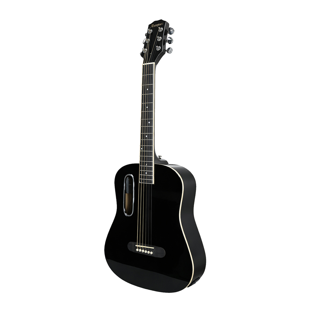 GUITARRA ELECTROACUSTICA ARANJUEZ, SERIE LAVA, 39", MADERA, NEGRO, INCLUYE ESTUCHE