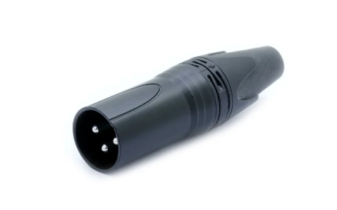 2 PACK DE CONECTOR PROSOUND, XLR MACHO, COLOR NEGRO