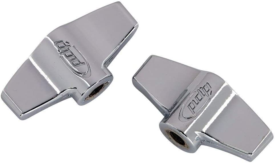 2 PACK DE TUERCAS PDP, PARA PEDESTAL DE PLATILLOS, TIPO MARIPOSA, 6MM, PLATEADO