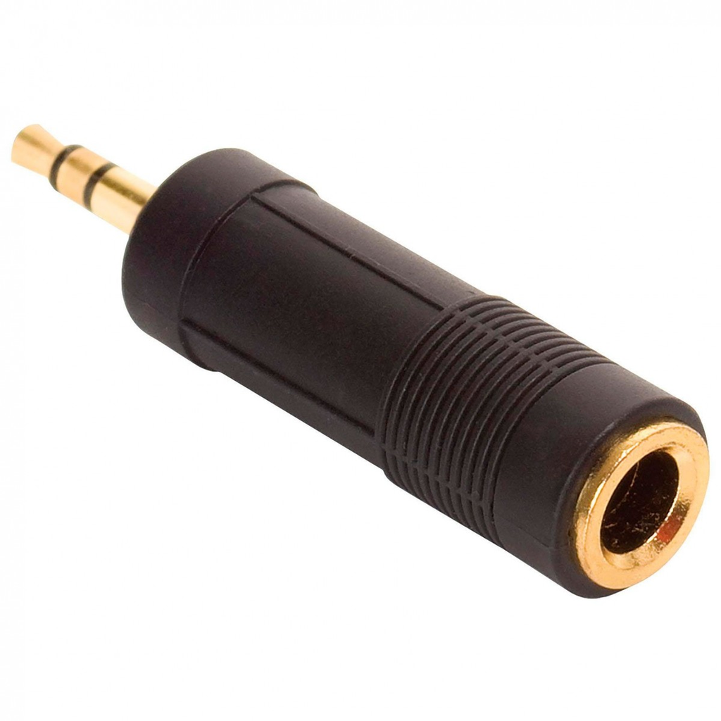 ADAPTADOR NIPPON AMERICA, DE PLUG 1/4 HERMBRA STEREO A PLUG 3.5MM MACHO STEREO