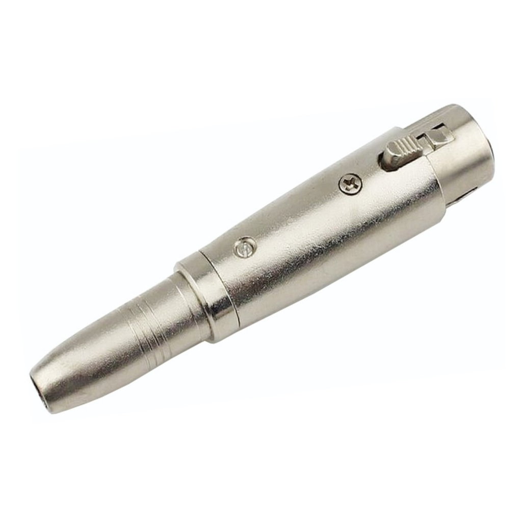 ADAPTADOR TMC, DE PLUG 1/4 MONO HEMBRA A XLR HEMBRA