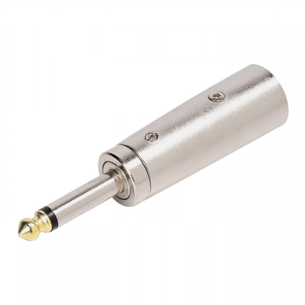 ADAPTADOR TMC, XLR MACHO A PLUG 1/4 MACHO MONO