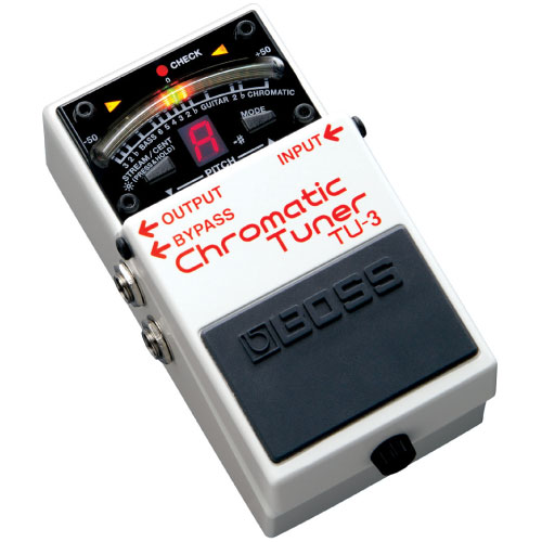 AFINADOR CROMATICO BOSS, TIPO PEDAL, BLANCO