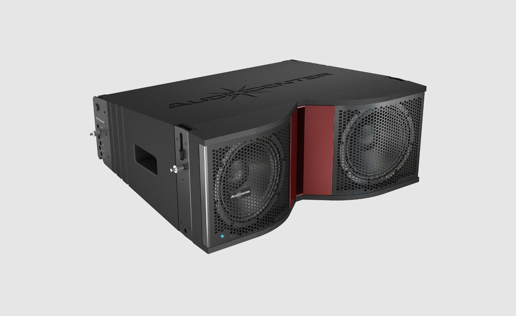 ALTAVOZ ACTIVO AUDIOCENTER, TIPO LINE ARRAY, 2x8" WATTS, 127dB/133 dB, DSP INTEGRADO, AMP CLASE D