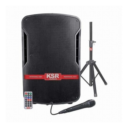ALTAVOZ ACTIVO KAISER, 15, TECNOLOGIA LINK, RECARGABLE, BLUETOOTH, FM, USB, SD, CON PEDESTAL Y MICROFONO