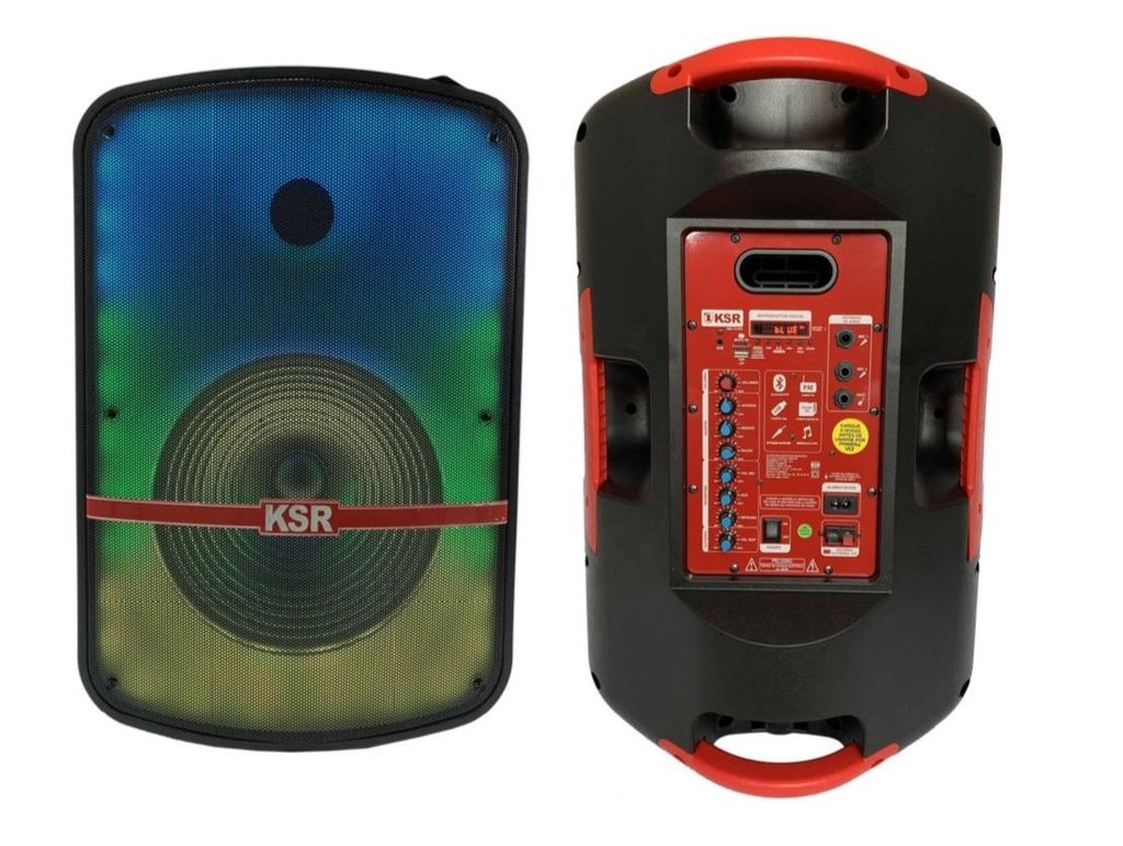ALTAVOZ ACTIVO KAISER, 1X15, TECNOOGIA LINK, RECARGABLE, BLUETOOTH, FM, USB, SD, LUCES LED INCORPORADO