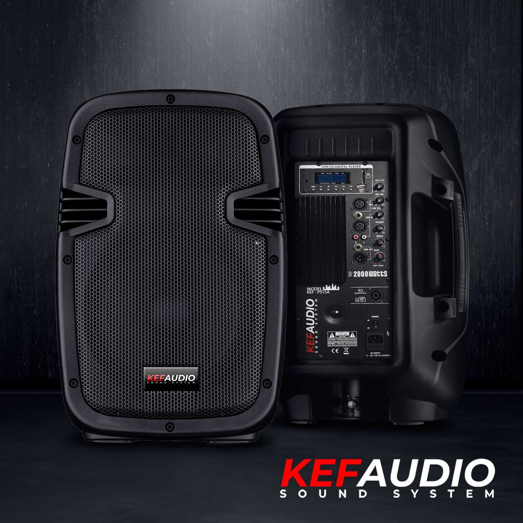 ALTAVOZ ACTIVO KEF AUDIO, 15,  2000W MAX, MP3/FM/BLUETOOTH/USB/SD