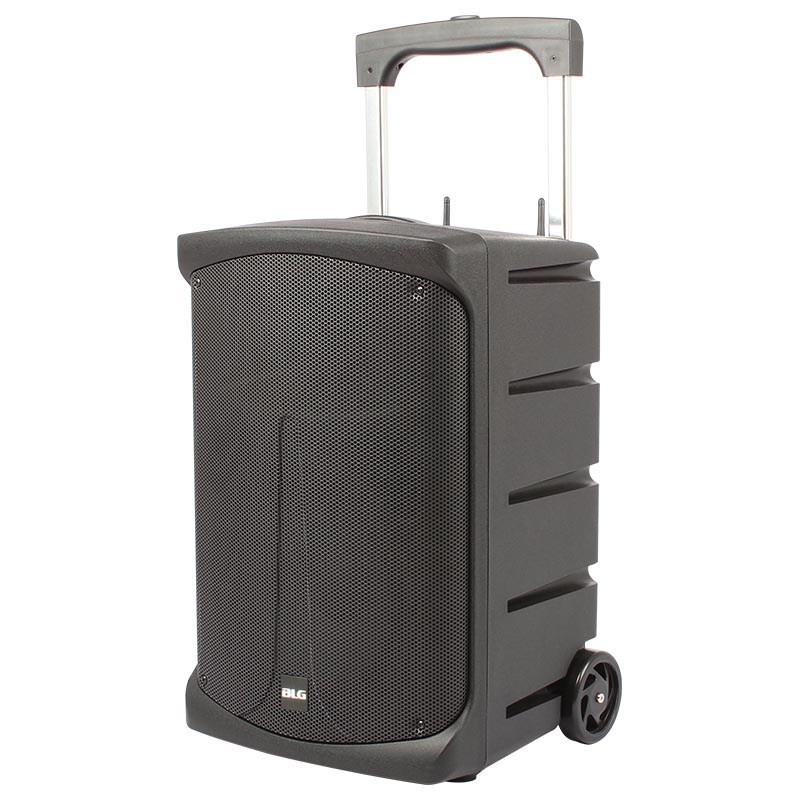 ALTAVOZ ACTIVO PORTATIL BLG, 1X10", 125 dB (pico), RECARGABLE, 5 HRS DE REPRODUCCIÓN, CON RODOS, BT/FX/EQ/ INCLUYE (MIC INALAMBRICO)