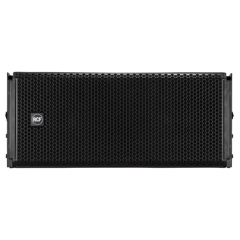 ALTAVOZ ACTIVO RCF, SISTEMA AEREO, MANUFACTURA ITALY, 2x8", NEODIMIO, FIR PHASE, 2,200 WATTS, 135 dB SPL, DSP INTEGRADO