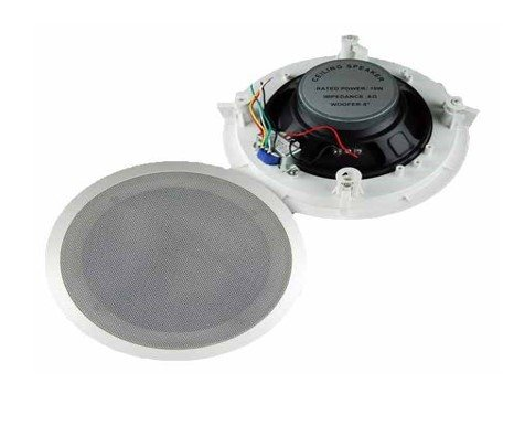 ALTAVOZ PASIVO AMBIENTAL NIPPON AMERICA, 8, TRANSFORMADA, PARA TECHO, 8 OHMS, BLANCO