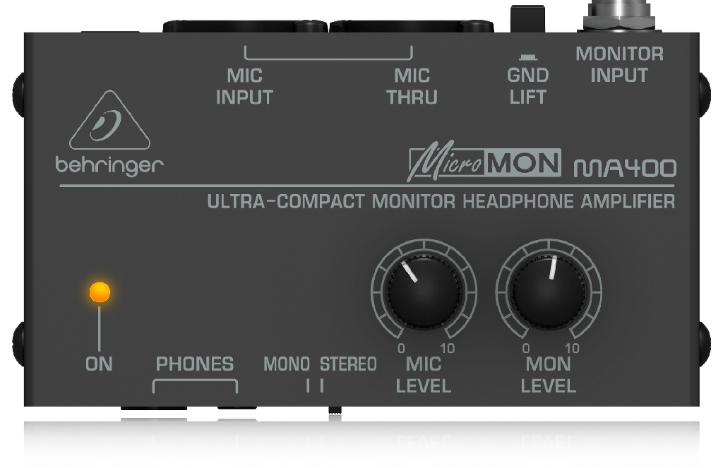 AMPLIFICADOR DE AUDIFONOS BEHRINGER, SERIE MINIMON, 1 SALIDAS, ULTRA COMPACTO, NEGRO