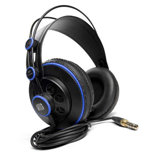 AUDIFONOS PRESONUS, PARA MONITORIZACION, RESPUESTA 10Hz A 30Khz, COLOR NEGRO ORILLA AZUL