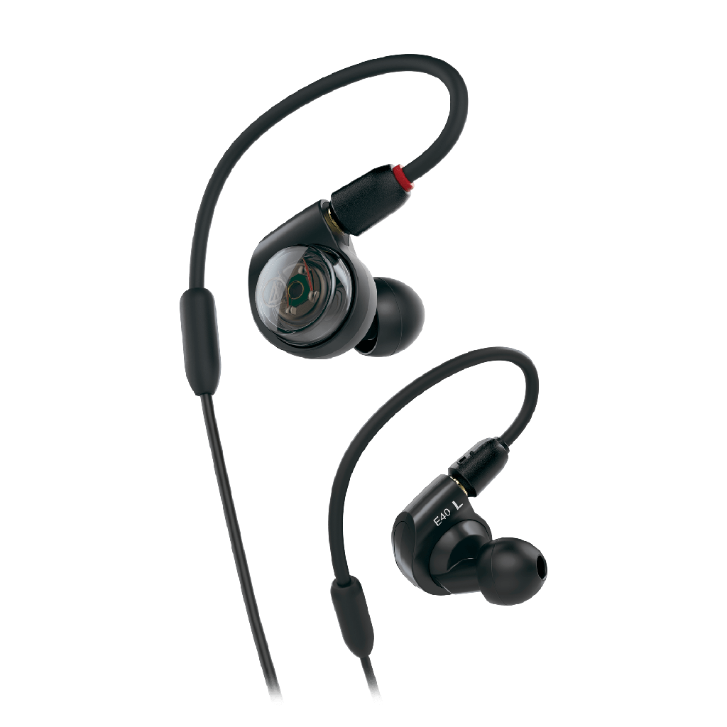 AUDIFONOS PROFESIONALES AUDIO TECHNICA, PARA MONITOREO PERSONAL, COLOR NEGRO