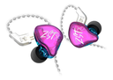 AUDIFONOS PROFESIONALES KZ, PARA MONITOREO PERSONAL, TECNOLOGIA HIBRIDA, 20Hz-40KHz, PURPURA