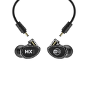 AUDIFONOS PROFESIONALES MEE AUDIO, SERIE MX1, PARA MONITOREO PERSONAL, COLOR NEGRO