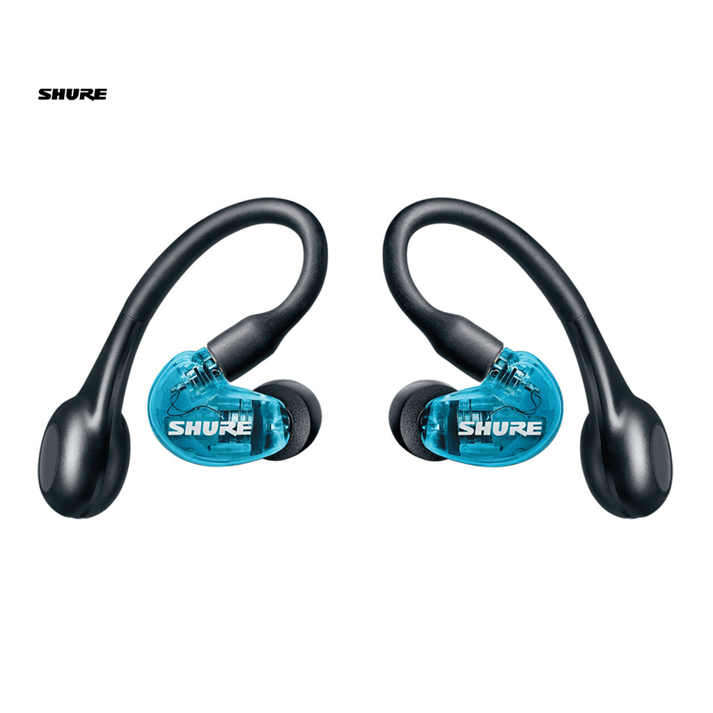 AUDIFONOS PROFESIONALES SHURE, PARA MONITOREO PERSONAL, INALAMBRICO BLUETOOTH, AZUL, AONIC215