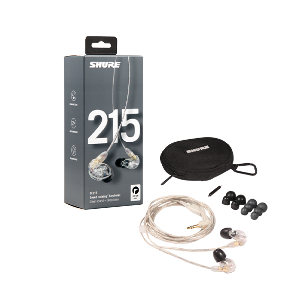 AUDIFONOS PROFESIONALES SHURE, PARA MONITOREO PERSONAL, TRANSPARENTE