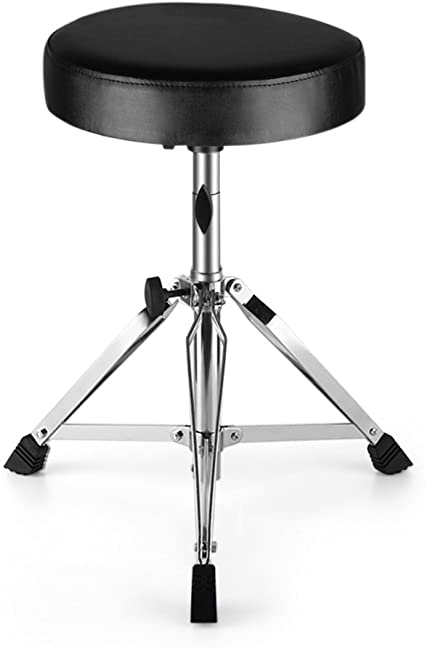 BANCO DVD, PARA BATERIA, CROMADO, PATA DOBLE