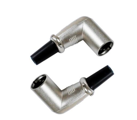 [X-3115X2P] 2 PACK CONECTOR KIRLIN, XLR MACHO TIPO L, COLOR GRIS Y NEGRO