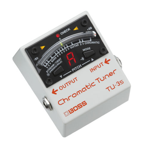 [TU-3S] AFINADOR CROMATICO BOSS, COMPACTO, BLANCO