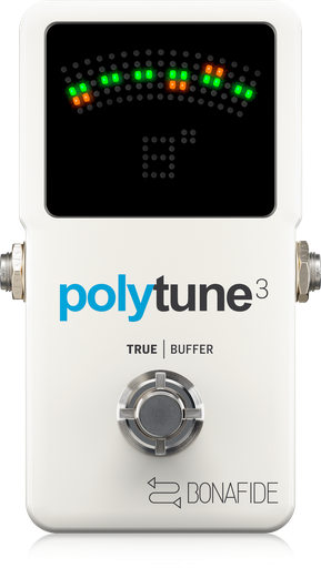 [POLYTUNE 3] AFINADOR POLIFONICO TC ELECTRONIC, SERIE 3,  TIPO PEDAL, BLANCO