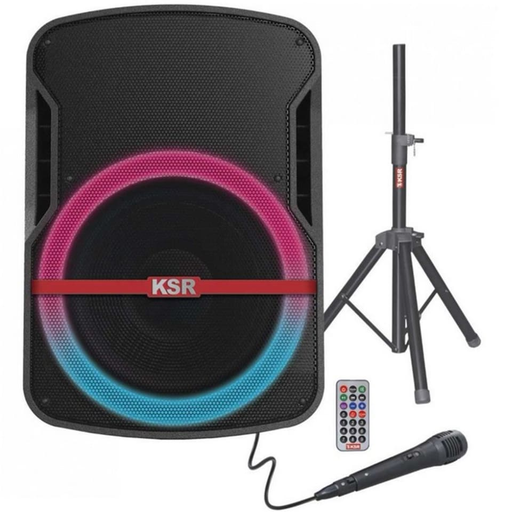 [MSA-7515ND] ALTAVOZ ACTIVO KAISER, 1X15, TECNOOGIA LINK, RECARGABLE, BLUETOOTH, FM, USB, SD, CON PEDESTAL Y MICROFONO