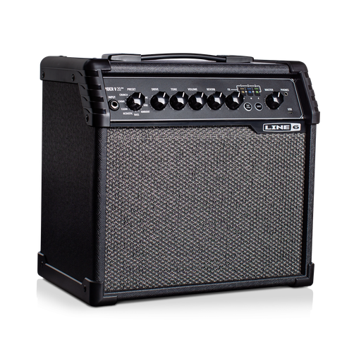 [V 20 MKII US] AMPLIFICADOR LINE 6, PARA GUITARRA, 20 WATTS,  INTERFACE PARA GRABAR INTERNO, 16 PRESETS CON 3 EFECTOS, MAS DE 200 AMPLIS Y EFECTOS EN LA APP