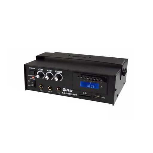[CA-500USBT] AMPLIFICADOR NIPPON AMERICA, 12V/110V, 30 WATTS, AUX, 2MICS, USB/SD/CR/BT
