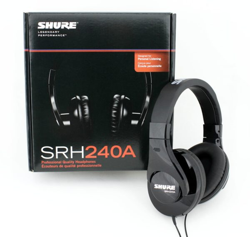 [SRH240A] AUDIFONO STEREO SHURE, CERRADO PARA REFERENCIA EN STUDIO DE GRABACION