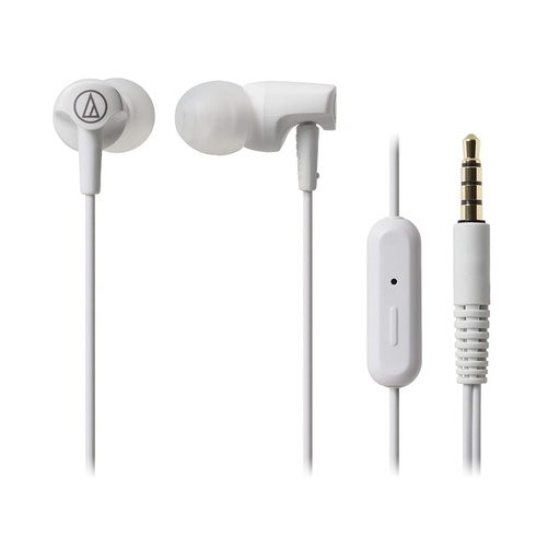 [ATH CLR100IS WH] AUDIFONOS AUDIO TECHNICA, PARA MONITOREO PERSONAL, CON MICROFONO, COLOR BLANCO