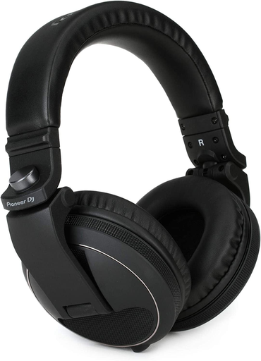 [HDJ-X5-K] AUDIFONOS PIONER, PARA DJ PROFESIONAL, MONITORIZACION Y MEZCLA , CIRCUMAURALES,  GIRATORIOS, NEGRO
