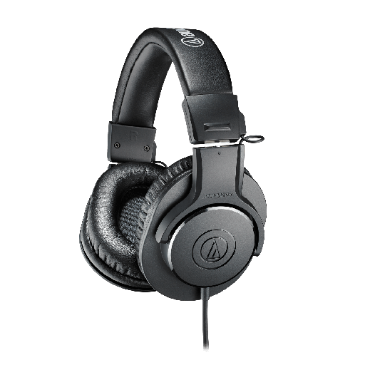 [ATH M20X] AUDIFONOS PROFESIONALES AUDIO TECHNICA, PARA MONITORIZACION Y MEZCLA, COLOR NEGRO
