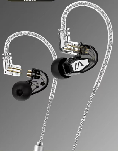 [LT2] AUDIFONOS PROFESIONALES LAFITEAR, PARA MONITOREO PERSONAL, IN-EAR, COLOR TRANSPARENTE