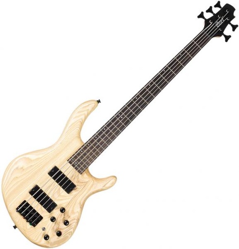 [ACTION DLX V AS OPN] BAJO ELECTRICO CORT, 5 CUERDAS, ACTIVO, MADERA MAPLE SUAVE, ARCE TOSTADO, COLOR NATURAL, CON FUNDA