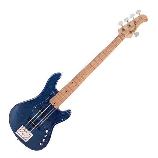[GB75JJ-AB] BAJO ELECTRICO CORT, 5 CUERDAS, ACTIVO/PASIVO, COLOR AZUL AQUA, CON FUNDA