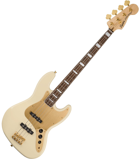 [0379440505] BAJO ELECTRICO FENDER, SERIE 40TH ANIVERSARIO, JAZZ BASS, 4 CUERDAS, PASIVO, EDICION DORADO ( GOLD )