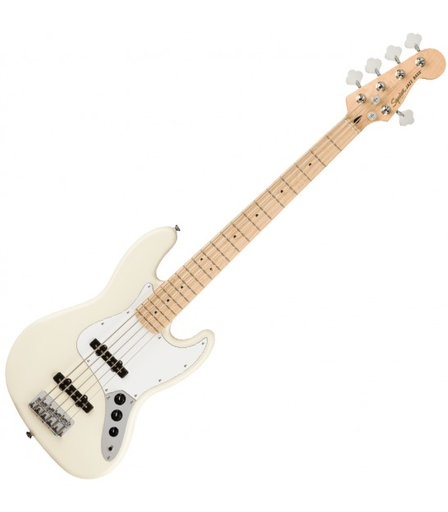 [0378652505] BAJO ELECTRICO FENDER, SERIE AFFINITY JAZZ BASS, 5 CUERDAS, PASIVO, COLOR BEIGE ( OLYMPIC WHITE )