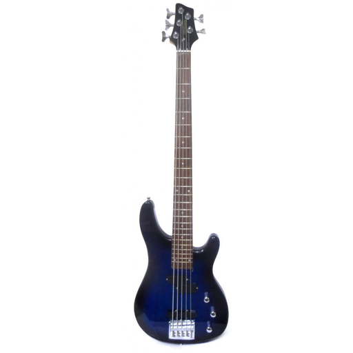 [BH-EBS200-24-5TBLS] BAJO ELECTRICO HENDRIX, 5 CUERDAS, PASIVO, AZUL SOMBREADO
