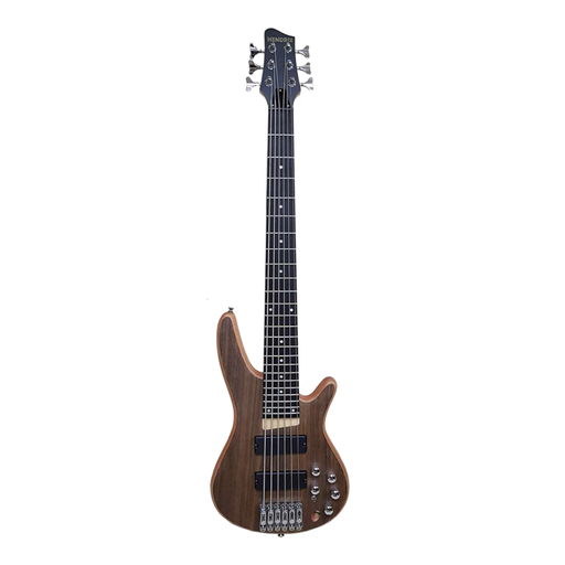 [BH-EBS636] BAJO ELECTRICO HENDRIX, 6 CUERDAS, ACTIVO, COLOR MADERA OSCURO, VETEADO, CON FUNDA